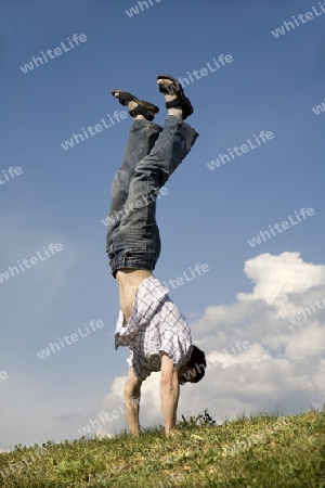 Handstand den Mann