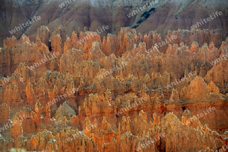 Felsformationen und Hoodoos im Bryce Canyon Nationalpark, waehrend Sonnenuntergang, Sunset Point, Utah, Suedwesten, USA