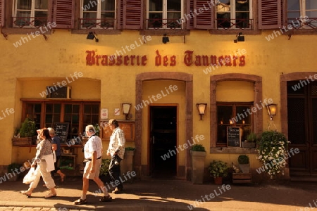 the old city of Colmar in  the province of Alsace in France in Europe