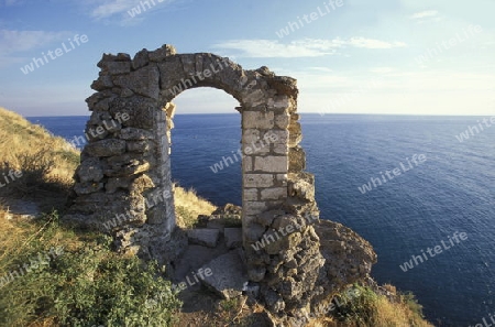 the Kap Kaliakra on the blacksea coast near the town of Balcik in Bulgaria in east Europe.