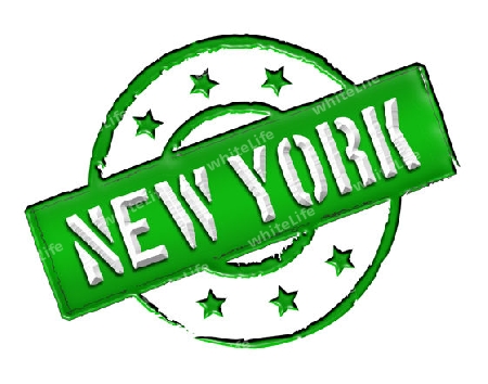 Sign and stamp for your presentation, for websites and many more named NEW YORK