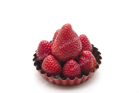 Erdbeeren in Kuchenform