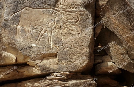 Felsbilder, Wadi Mathandous, Libyen