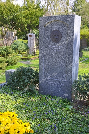 Ehrengrab des Politikers, Ministerpraesidenten und Bundespr?sidenten Johannes Rau,  Dorotheenst?dtischer Friedhof, Berlin Mitte, Deutschland, Europa