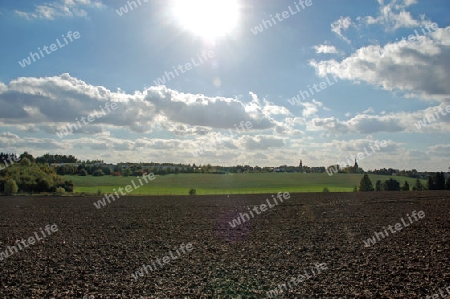 Wolken und Wintersonne