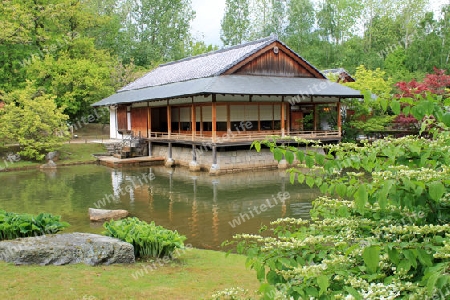 Japanisches Haus im Park von Hasselt, Belgien