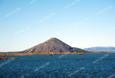 Der Nordosten Islands, Blick auf das Nord-Ost-Ufer des Myvatn-See 