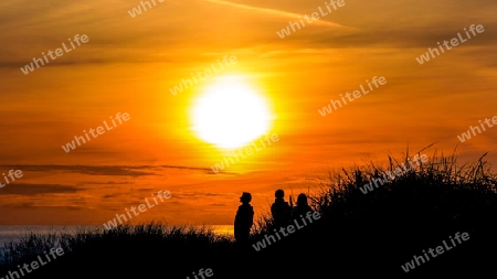 Sonnenuntergang am Henne-Strand 7