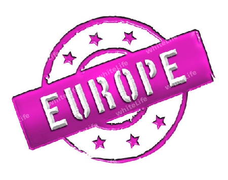 Sign and stamp named EUROPE for your presentation, for websites and many more.