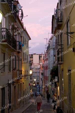 Gasse in Lissabon