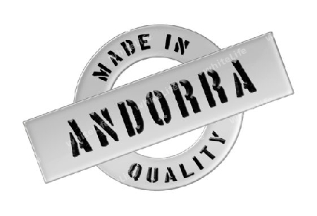 Made in Andorra - Quality seal for your website, web, presentation