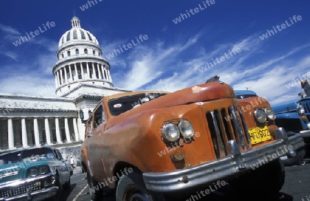 the capitolio National in the city of Havana on Cuba in the caribbean sea.