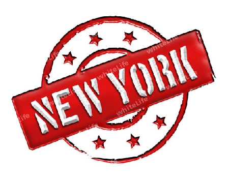 Sign and stamp for your presentation, for websites and many more named NEW YORK