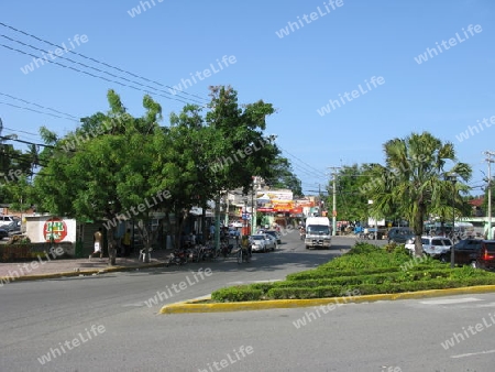 Dominikanische Republik. Stra?enszene in Puerto Plata