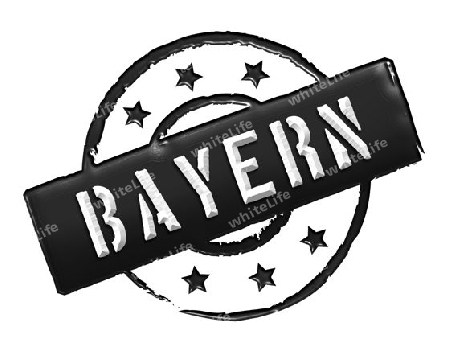 Sign and stamp for your presentation, for websites and many more named  Bayern