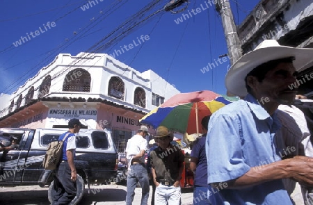 the Market in the centre of the city San Pedro Sula  in Honduras in Central America,