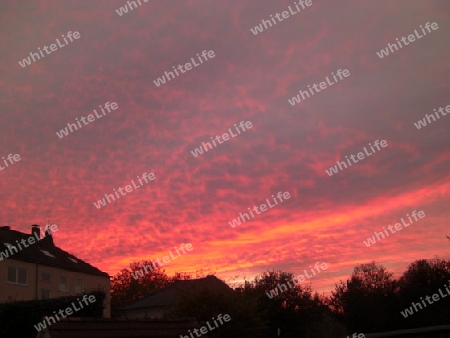 Abendhimmel in der Stadt