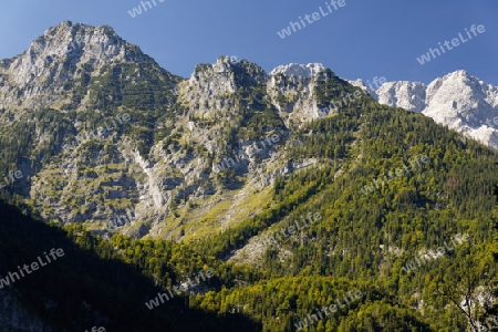 Das Watzmannmassiv, Nationalpark Berchtesgaden, Germany