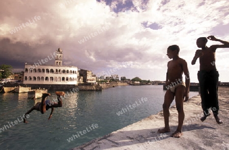 the mosque in the city of Moroni in the Island of  Comoros in the Indian Ocean in Africa   