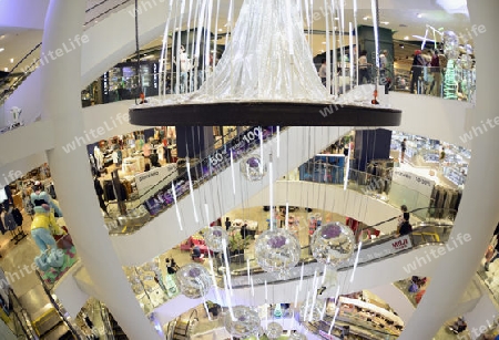 Das Shopping Centre Siam Paragon im Stadtgebiet von Siam und Pratunam im Zentrum der Hauptstadt Bangkok von Thailand in Suedostasien.