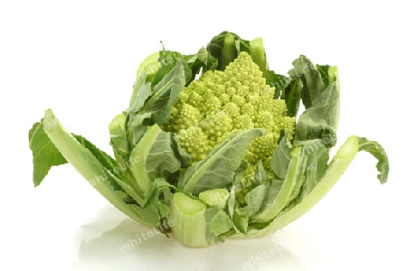 Romanesco auf hellem Hintergrund