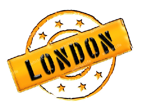 Sign and stamp for your presentation, for websites and many more named LONDON