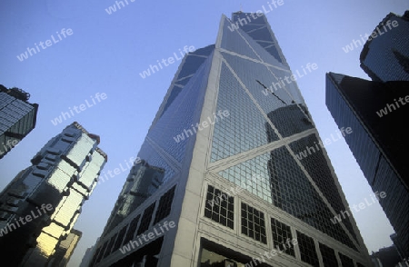 The Bank of China in the City Centre of Hong Kong in the south of China in Asia.