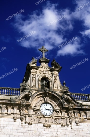 Das Kloster von Liuc im Norden der Insel Mallorca einer der Balearen Inseln im Mittelmeer. 