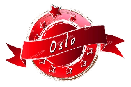 Oslo - Banner, Logo, Symbol im Royal Grunge Style fuer Praesentationen, Flyer, Prospekte, Internet,...