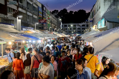 the Nightmarket in the City of Krabi on the Andaman Sea in the south of Thailand. 