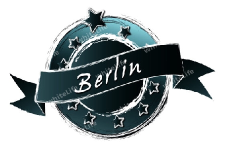 BERLIN - Banner, Logo, Symbol im Royal Grunge Style fuer Praesentationen, Flyer, Prospekte, Internet,...