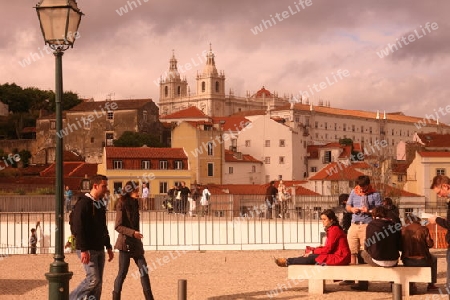 Europa, Westeuropa, EU, Euro, Portugal, Lissabon, Altstadt, Alfama, Kirche, Igreja de Sao Vincente de Fora,    (Urs Flueeler)