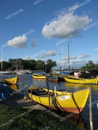 Fischerboote am Stettiner Haff