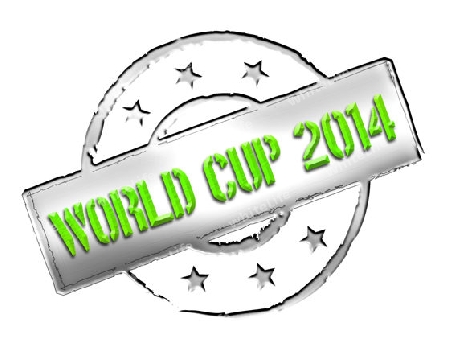 Sign, symbol, stamp or icon for your presentation, for websites and many more named World Cup 2014