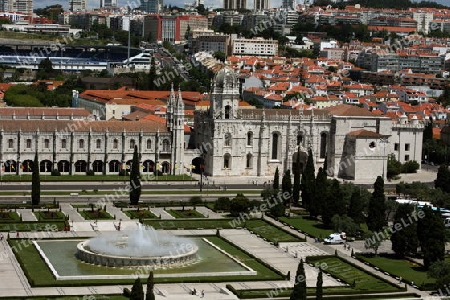 Das Kloster Jeronimus im Stadtteil Belem der Hauptstadt Lissabon in Portugal.    