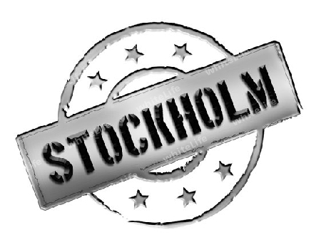 Sign and stamp for your presentation, for websites and many more named Stockholm