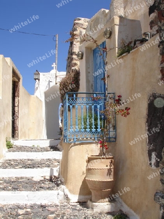 Gasse auf Santorin