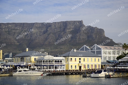 Victoria und Alfred Waterfront, touristisches Zentrum, im Hintergrund der Tafelberg,  Kapstadt, West Kap, Western Cape, S?dafrika, Afrika