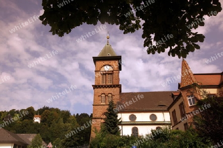  the old town of the villige Gutach in the Blackforest in the south of Germany in Europe.