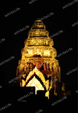 Die Khmer Tempel Anlage von Phimai bei Khorat in der provinz Nakhon Ratchasima im Nordosten von Thailand im Suedwesten von Thailand in Suedostasien