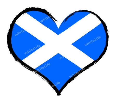 Scotland - The beloved country as a symbolic representation as heart - Das geliebte Land als symbolische Darstellung als Herz