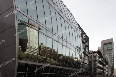 Medienhafen D?sseldorf-Haus vor dem Wind