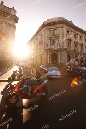 the Dom Sant Agata at the Piazza del Duomo in the old Town of Catania in Sicily in south Italy in Europe.