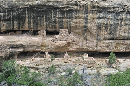 "New Fire House"   der indianischen Ureinwohner, ca. 800 Jahre alt, Mesa Verda NP, UNESCO Weltkulturerbe, Colorado, USA