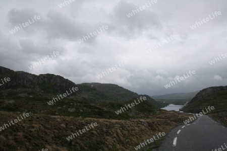 Blick ?ber Fjell und See zwischen Rysstad und Sinnes