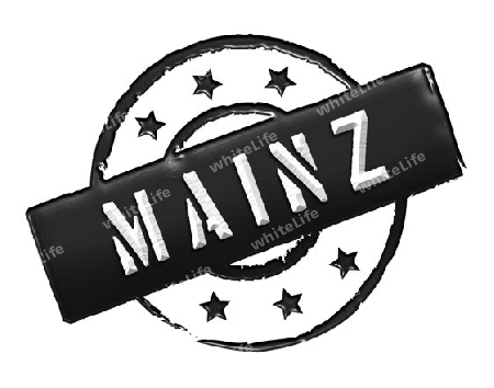 MAINZ - Zeichen / Symbol im Retro Stil fuer Praesentationen, Prospekte, Internet, ...