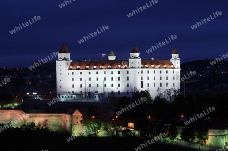 Europa, Osteuropa, Slowakei, Hauptstadt, Bratislava, Altstadt, Pressburg, Burg, Festung, Sommer,  