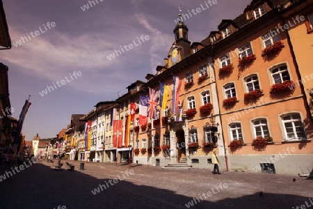 the old town of Waldshut in the Blackforest in the south of Germany in Europe.