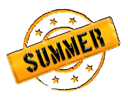 Sign and stamp for your presentation, for websites and many more named SUMMER