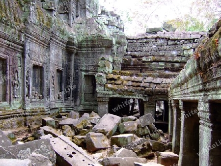 Kambodscha - Verfallener Tempel in Angkor 